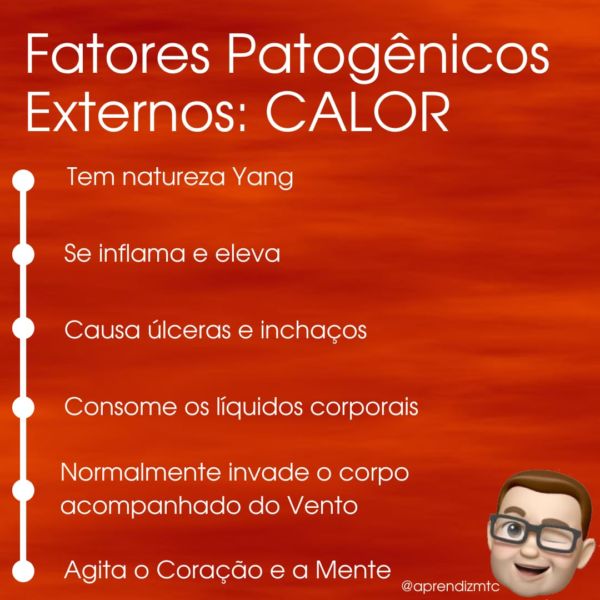 Fatores patogênicos externos CALOR Aprendiz de Medicina Chinesa