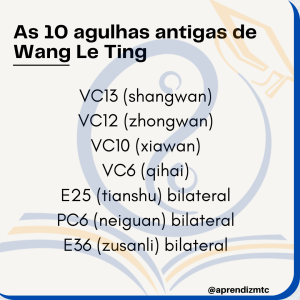 As 10 agulhas antigas de Wang Le Ting
