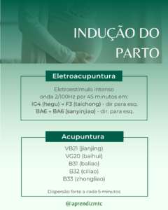 infográfico de protocolo para indução do parto