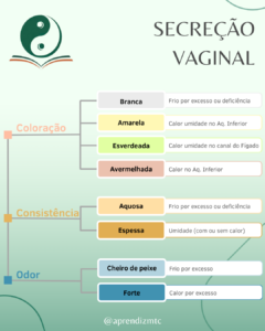 Infográfico - Secreção Vaginal na Medicina Chinesa