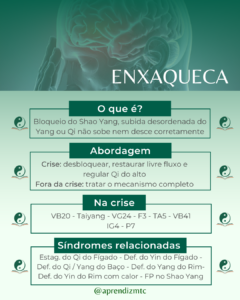Infográfico enxaqueca na Medicina Chinesa