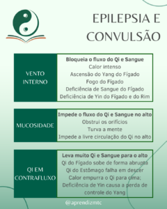 Infográfico sobre epilepsia na visão da Medicina Chinesa