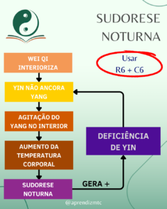 Infográfico: sudorese noturna na Medicina Chinesa